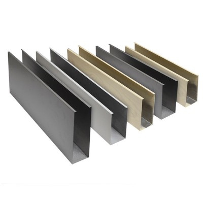 Construction Material Suspended Aluminum U Shape Baffle Ceiling Tiles for Metro