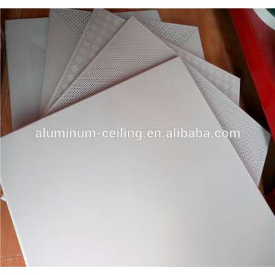 Lay-in decorative aluminum suspended square false ceiling panel